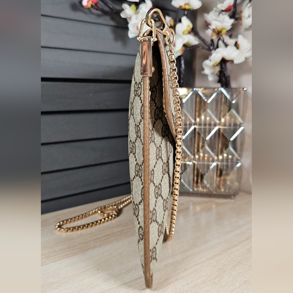 Authentic GUCCI Monogram GG Ophidia Clutch Crossbody - Picture 5 of 11